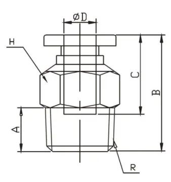 Imperial Straight Joiner Push Fit